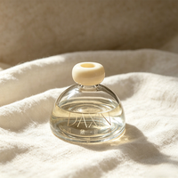 Flacon diffuseur en verre semi-circulaire personnalisé 150ml 250ml, vaporisateur atomiseur, flacon diffuseur de parfum en verre