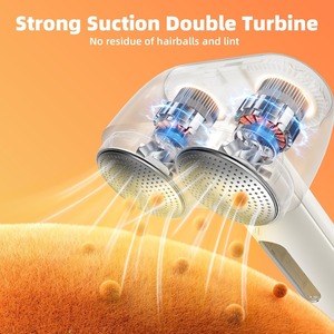 더블 헤드 재사용 가능한 패브릭 면도기 전문 USB 충전식 가구 의류 보푸라기 제거제 - Product Image 5