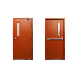 Portes coupe-feu modernes en acier, neuves, gain de place, pour appartement, hôtel, hôpital, école, atelier, usine, vente en gros - Product Image 1