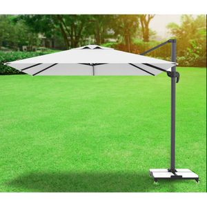 Easy Push and Crank System Patio Paraguas 300x300 cm Base conveniente para uso en exteriores - Product Image 5
