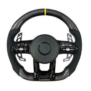 Volant en fibre de carbone Akantra, adapté aux modèles Mercedes-Benz de 2010 à <span class=keywords><strong>2022</strong></span>, équipé de palettes de changement de vitesse magnétiques - Product Image 1