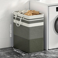 Panier à linge pliable en tissu pour la maison, panier à linge séparé, panier de rangement en tissu