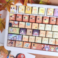 Capuchons de touches à thème Anime PBT, 141 touches, profil Cherry, pour clavier mécanique avec interrupteurs MX 61/87/104/108