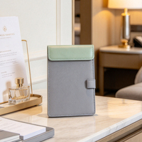 Bloc-notes en cuir pour hôtel de luxe cinq étoiles, porte-menu en cuir pour chambre d'hôtel, dossier de chambre en cuir