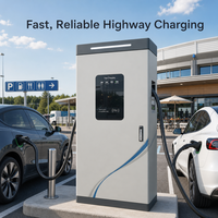 Chargeur rapide DC GBT haute efficacité 120 kW, série FastCharge-120 avec application et paiement par carte pour flotte de véhicules électriques