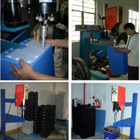 Boîte de chiffre d'affaires en carton creux ondulé PP Machine de soudage par ultrasons soudeuse en plastique à ultrasons pour boîte de chiffre d'affaires
