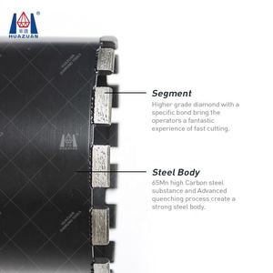 콘크리트 절단 및 석조 드릴링 강화를위한 빠른 절단 다이아몬드 코어 드릴 비트 OEM 지원 - Product Image 5