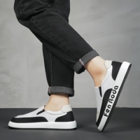 Chaussures de course respirantes et légères en mesh pour hommes, semelle extérieure antidérapante en EVA, chaussures de marche à enfiler, printemps, automne, hiver, toutes saisons