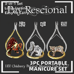 Nuevo Set Portátil de 3 Piezas de Cortaúñas de Acero Inoxidable, Herramientas para Remover Piel Muerta para Uso Doméstico, para Bebés - Product Image 2
