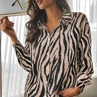 loose stripe formal office collar shirt blouse woman blouse shirts for ladies