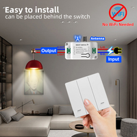 Module d'interrupteur tactile sans fil intelligent SIXWGH RF433, kit auto-alimenté, télécommande AC 100-250V 10A, récepteur étanche IP44