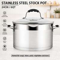 RORENCE EN STOCK – Fournisseur d'usine – Marmites et casseroles multifonctionnelles en acier inoxydable 18/10 de haute qualité avec fonctions de cuisson