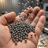 Bille magnétique en acier inoxydable poli FEIYUE SUS304 G200 1,588 mm avec dureté HRC 10-30 pour utilisation en braille