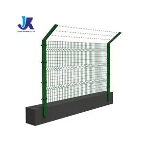 La maglia decorativa del recinto 3D PVC-rivestita verde esteticamente piacevole.