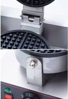 Machine à gaufres électrique professionnelle à 2 plaques, double tête, en acier inoxydable, antiadhésive, SZ-WM-2, pour restaurant, boulangerie