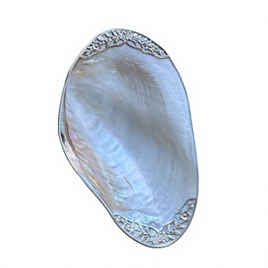 Assiette en nacre naturelle de qualité supérieure, miroir en nacre fait main, plat de service écologique pour hôtel, restaurant, décoration intérieure, vente en gros - Product Image 1