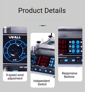Estación <span class=keywords><strong>de</strong></span> Precalentamiento Digital con <span class=keywords><strong>Pistola</strong></span> <span class=keywords><strong>de</strong></span> Aire Caliente <span class=keywords><strong>para</strong></span> Soldadura <span class=keywords><strong>de</strong></span> <span class=keywords><strong>Componentes</strong></span> Electrónicos - Product Image 5