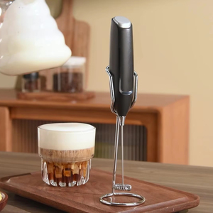 Espumador de leche de mano para máquina de espuma de café batidor eléctrico mezclador de bebidas para Lattes soporte batidor leche café batir huevos - Product Image 2