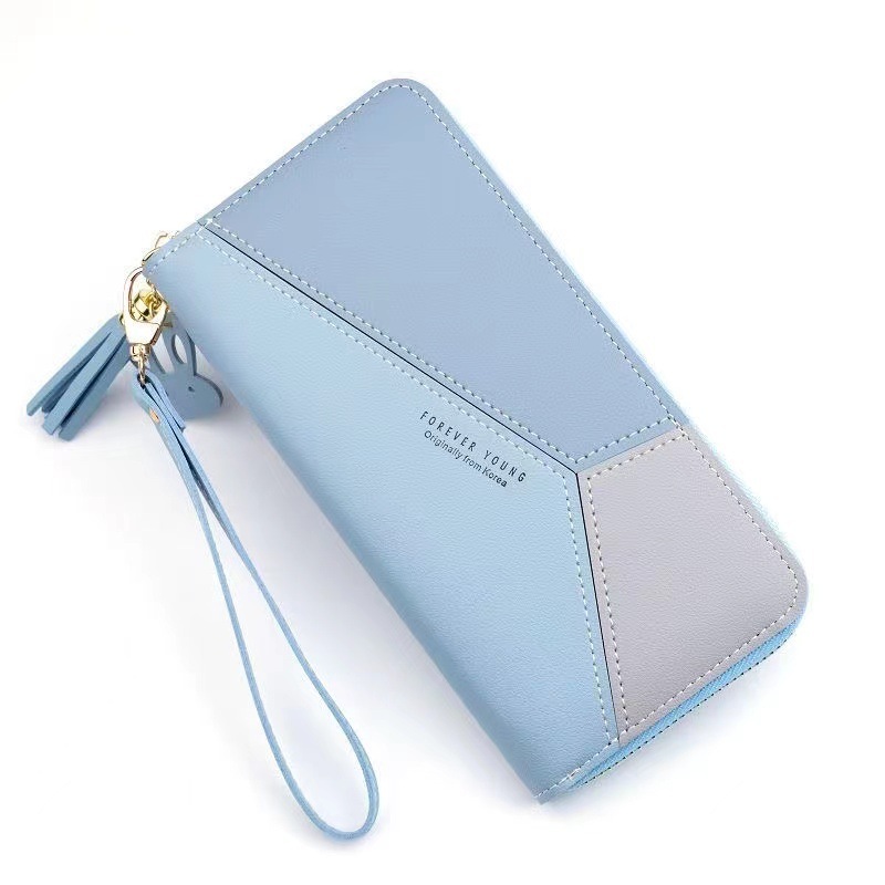 Mumeson Women's PU Leather Long Wallet With Wristlet - Zipper Around Clutch, Wolf Print, One Size