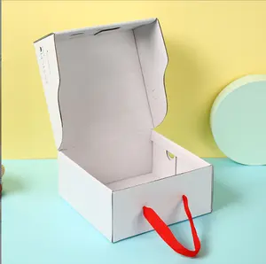 磁性盒定制礼品包装印刷空白鞋盒带手柄服装书籍纸板服装盒帽子