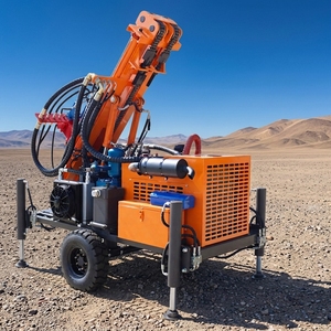 Impianto di Perforazione Multifunzionale per Pozzi d'Acqua e Miniere, 200M, Tipo su Ruote, Portatile con Motore Diesel - Product Image 4