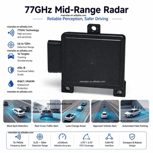 Sensor de Distancia Automotriz 4T4R, Radar de Esquina de 76-79GHz CAN-FD para Advertencia de Colisión Trasera y Seguridad <span class=keywords><strong>en</strong></span> Intersecciones - Product Image 1