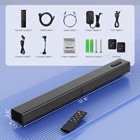 Soundbar Samtronic untuk TV 2-in-1 Speaker Menara Lepas Pasang Koneksi BT 5.0/ARC/AUX/Optik 60W 4-Speaker PC/Proyektor/Gaming