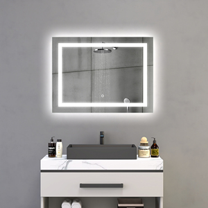 <span class=keywords><strong>Espejo</strong></span> <span class=keywords><strong>de</strong></span> <span class=keywords><strong>Baño</strong></span> LED Moderno y Minimalista con Halo Frontal, Control Táctil y Antivaho para Tocador, Hotel, Vestíbulo, Dormitorio, Venta al Por Mayor - Product Image 1