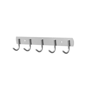 Estante con ganchos de acero inoxidable para cocina, sin necesidad de taladrar, estante de pared para espátulas y cucharas, ganchos de almacenamiento para baño. - Product Image 5