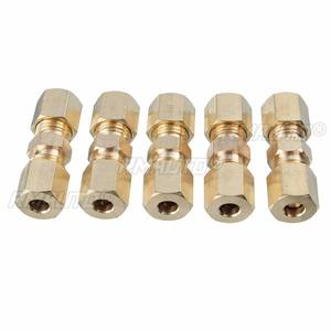 Raccord de compression droit en laiton pour conduites de frein, 3/16" OD, 5/10/20 pièces, 33x10mm - Product Image 2