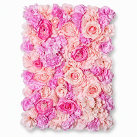 Panel Dinding Bunga Dahlia Sutra 3D Grosir 60x40cm, Latar Belakang Bunga Kepadatan Tinggi untuk Gapura Pernikahan, Panggung, dan Photo Booth
