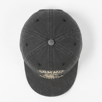 Casquette de baseball pour homme, style Dad Hat, personnalisée, délavée et vieillie, 6 panneaux, en sergé de coton, visière courbée, avec patch brodé, style vintage rétro streetwear