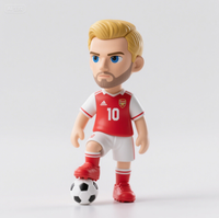Figurine de joueur de football à grosse tête personnalisée, Figurine de joueur de football en plastique 3D OEM, vente en gros