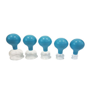 Tabung vakum perawatan badan, bekam terapi fisik penyedot manual karet 5 buah - Product Image 2