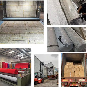 Custom Cut Size Solid Color <strong>Loop</strong> Pile Carpet Polypropylene Flame Resistant for Office Hotel Area Rug Prayer Mosque Stage <strong>Use</strong> - Product Image 6