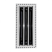Grille d'aération linéaire en alliage d'aluminium moderne pour systèmes CVC extérieurs, à lames réglables multi-longueurs, pour entrepôts et ateliers