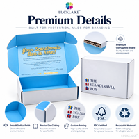 Boîte d'expédition en carton kraft couleur personnalisée avec logo, emballage e-commerce facile à plier, boîtes d'expédition en carton ondulé imprimées, boîtes en papier fabriquées