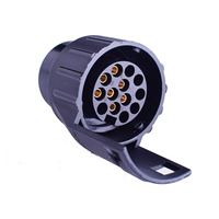 Mini adaptateur 7P à 13P de style européen, remorque RV, prise et prise, tête adaptateur 7 à 13