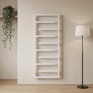 <span class=keywords><strong>Radiador</strong></span> de Toallas Hidráulico Moderno con Recubrimiento en Polvo Blanco para Baños, Funciona como Calefactor - Product Image 1