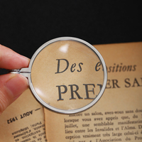 Collier Loupe Vintage en Alliage avec Chaîne Longue de 90 cm, Pendentif Monocle de Lecture Fonctionnel, Vente en Gros