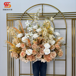 Décoration de scène pour événements de mariage, chemin de fleurs pour allée de champagne - Product Image 2