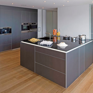 2020 The Latest Lacquer Matt Black Kitchen Cabinets - Product Image 5