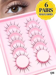 Faux cils effet mouillé à pointes, vente en gros, cils postiches effilés, fournisseur <span class=keywords><strong>de</strong></span> cils faits à la main, cils entiers style <span class=keywords><strong>manga</strong></span> - Product Image 1