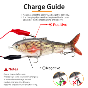 <span class=keywords><strong>Leurre</strong></span> de pêche électronique Swinbait à lumière LED rechargeable par USB Appât de glisse robotique à hélice à 4 joints Appât de pêche dur en ABS - Product Image 5