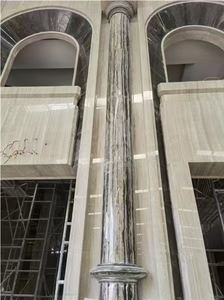 Dalles de marbre léger Serpeggiante veine de grain de bois blanc de Chine - Product Image 6