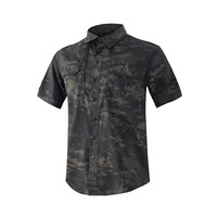 Chemise tactique à manches courtes multi-poches à motif camouflage personnalisé, vêtements tactiques pour hommes, vêtements d'extérieur