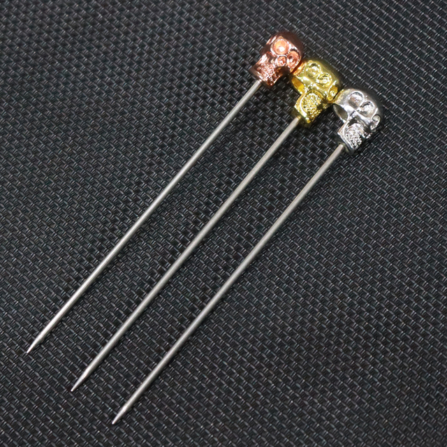 High Quality Stainless Steel Fruit Skewer Stick Fork Creative Skeleton Shape Home Bar Tools Martini Model Fruit Needle