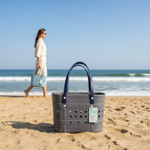 Borsa da Spiaggia Grande con Stampa Leopardata, Nuovo Design, Borsa alla Moda in Eva Silicone, Impermeabile e Riutilizzabile - Product Image 3