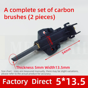 MEIMRSHLY Livraison Rapide Pièces de Moteur de Lave-linge Samsung Balais de Charbon 5X13.5X40mm Balais de Charbon Sandwich pour Lave-linge <span class=keywords><strong>Bosch</strong></span> - Product Image 3