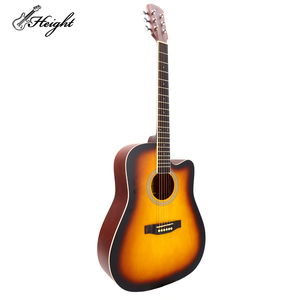 <span class=keywords><strong>Guitare</strong></span> acoustique en tilleul de 40 pouces <span class=keywords><strong>à</strong></span> haute brillance pour les débutants Conception en coupe pour un jeu <span class=keywords><strong>facile</strong></span> - Product Image 4